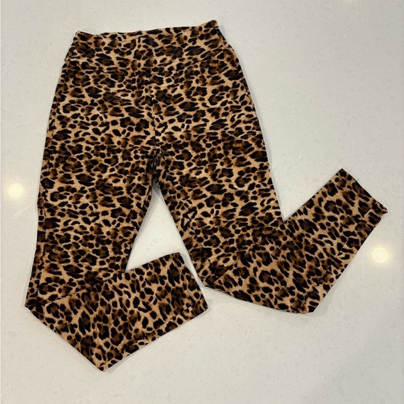 Leopard Print Leggings Colori Animal Print Leggings Made In Canada Size 11 - Picture 1 of 9